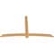 Ekena Millwork Bellingham Timber Gable Bracket, Western Red Cedar, 96"W x 56"H x 1 1/2"D x 5 1/2"F, 14/12 Pitch GBW096X56X0206BEL00SWR - alternate 3